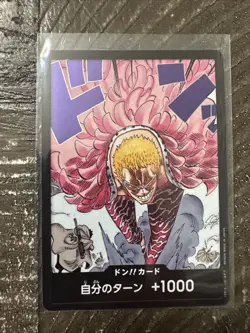 Don!! Card [Doflamingo] OP10-DON Parallel Royal Blood One Piece Japanese TCG 2X - Image 3
