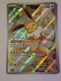 Pokemon TCG Eevee - 173 SVP Prismatic Evolutions ETB Promo Card - Image 2