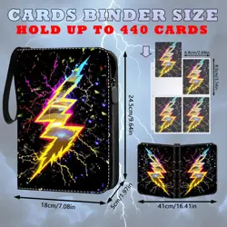 Trading Card Binder-440 Pockets Premium Trading Card Book, Double-Side Collec... - Image 2