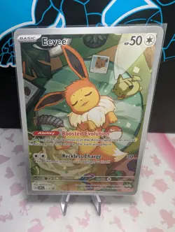 Pokemon Eevee Prismatic Evolutions Promo TCG-Svp173 Holo Card NM - Image 1