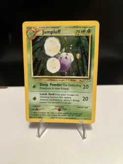 Pokemon TCG Jumpluff Neo Genesis Holo Card 7/111, LP Condition - Image 1