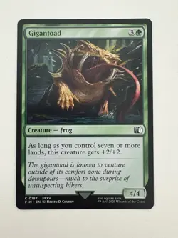 Gigantoad MTG Magic the Gathering Card NM Near Mint FIN - Image 1
