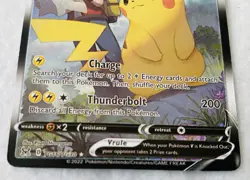 Pikachu V TG16/TG30 Swsh11 Lost Origin Trainer Pokemon Card, VGC - Image 3