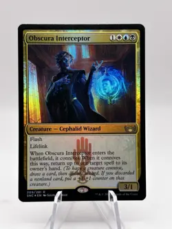 Obscura Interceptor 209/281 Foil Streets of New Capenna SNC MTG NM - Image 1