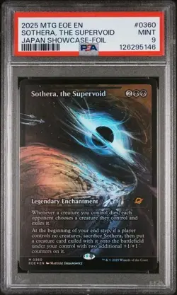 2025 MTG Edge Of Eternities Sothera, The Supervoid Showcase-Foil #360 PSA 9 - Image 1