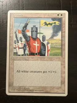 1 BANNED MTG Magic The Gathering Cruzade | Fourth Edition 4ED Moderate Play - Image 1