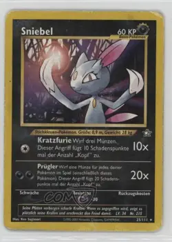 Sneasel German Pokemon Neo Genesis #25 2000 - Image 1