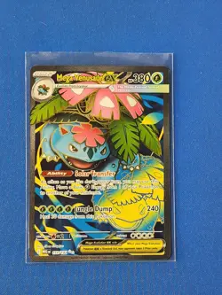 Mega Venusaur Ex Pokemon Mega Evolution Full Art Ultra Rare 155/132 - Image 1