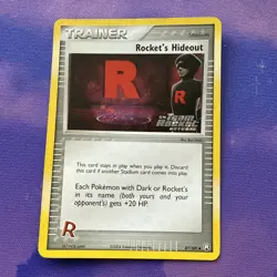 Rocket's Hideout 87/109 Team Rocket Returns Stamped Reverse Holo Stamped Pokemon - Image 1