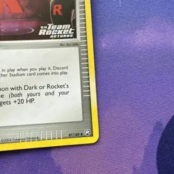 Rocket's Hideout 87/109 Team Rocket Returns Stamped Reverse Holo Stamped Pokemon - Image 5