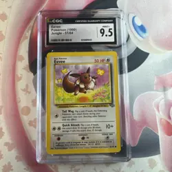 1999 Pokemon Jungle Eevee #51 CGC 9.5 GEM MINT - Freshly Graded- Nice! PSA 10! - Image 1