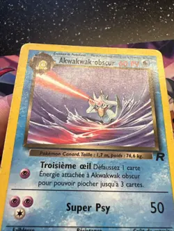 Carte Pokemon Akwakwak Obscur 37/82 Francais Vf Fr Wizard Team Rocket - Image 3