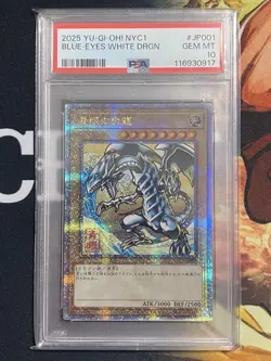 YuGiOh Blue Eyes White Dragon PSA10 Ukiyo e 25th Quarter Century Secret NYC1 - Image 1