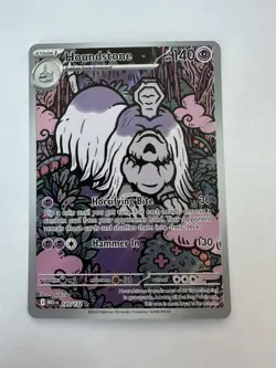 Pokemon TCG Houndstone Mega Evolution: Base 145/132 NM Pack Fresh Full Art Rare - Image 1