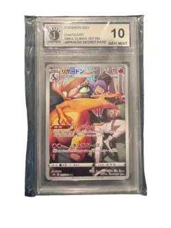 PSA 10 GEM MINT Pokemon Charizard 187/184 VMAX Climax CHR S8b Japanese Holo - Image 1