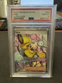 2023 POKEMON PAL EN PALDEA EVOLVED ULTRA RARE #254 IONO PSA 10 - Image 1