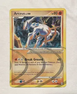Arceus AR8 HOLO RARE Pokemon Platinum Arceus TCG 2009 - Image 1