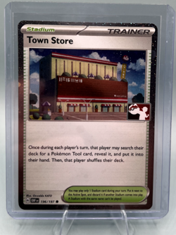 NM/MINT Pokemon Prize Pack 6 Obsidian Flames Cosmo Holo 196/197 Town Store - Image 1