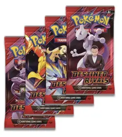 🎴 Pokemon SV10 Destined Rivals Booster Packs x4 - All Artworks - In Hand ✨ - Image 1