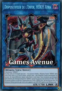 Yu-Gi-Oh ! Dispositifeur de l'Enfer, HEROS Xtra BLC1-FR009 VF/SECRET - Image 1