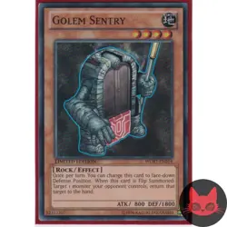 Yugioh Golem Sentry WGRT-EN014 Super Rare LP - Image 1