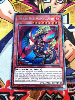 Fire King High Avatar Garunix ra04-en194 (NEW) Platinum-Secret Yu-Gi-Oh - Image 1