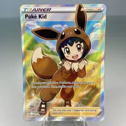 Poke Kid 070/072 Shining Fates NM Full Art Ultra Rare Trainer Pokemon Card - Image 1
