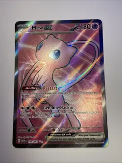 Pokemon Mew EX TCG Scarlet & Violet Full Art Holo Ultra Rare Card 193/165 Nm - Image 1