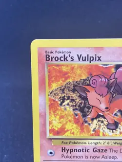 Brock's Vulpix - Gold W Stamp 37/132 - WoTC Promo - Pokemon Card - LP - Image 5
