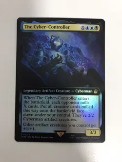The Cyber-Controller Foil Extended Borderless MTG Magic Card NM Near Mint WHO - Image 1