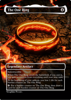 The One Ring - High Quality Altered Art Custom Cards - Image 1