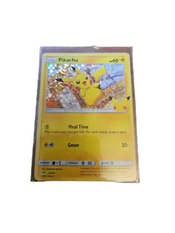 Pokemon Mcdonalds 25th Anniversary Pikachu Holo Card 2021 (Instantly Sleeved) - Image 1