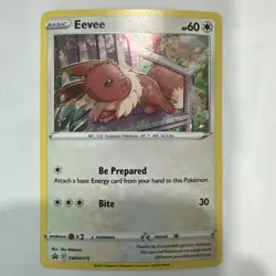 Eevee - SWSH175 - Pokemon Sword & Shield Promo Ultra Rare Holo Card NM - Image 1