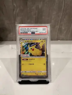 Pokemon Card Pikachu 242 / SM-P Promo Seven-Eleven PSA 9 - Image 1