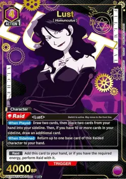 Union Aena: Lust (90) (SR) Fullmetal Alchemist Trading Card - Image 2