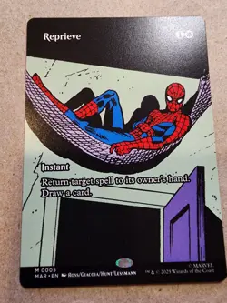 Reprieve - #05 Borderless Regular - Marvel Universe Spider Man - Mtg - Image 1