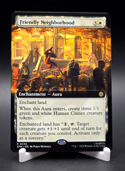 Friendly Neighborhood Magic The Gathering Spider-Man Rare Extended Art #246 NM+ - Image 1