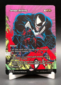Savage Beating Magic The Gathering Spider-Man Mythic Rare Borderless M 0026 - Image 1