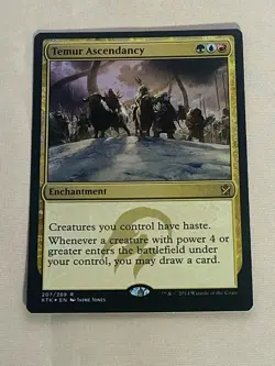 MTG FOIL Temur Ascendancy Khans of Tarkir Magic the Gathering - Image 1