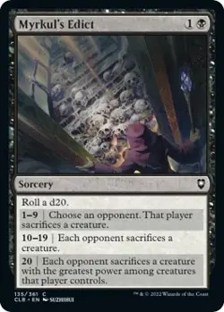 Foil - Myrkul's Edict - 135 / NM / English MTG - Image 1