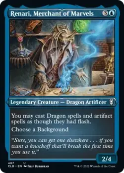 Foil - Renari, Merchant of Marvels (Foil Etched) - 487 / NM / English MTG - Image 1