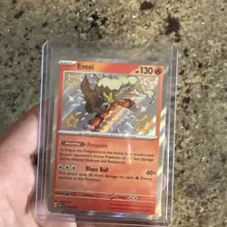 Entei 112/091 Pokemon TCG Sv: Paldean Fates Baby Shiny Rare 2024 NEAR MINT NM - Image 5