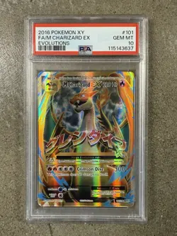Pokemon M Charizard EX 101/108 Full Art XY Evolutions PSA 10 GEM MINT - Image 1