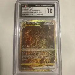 Pokemon Giratina VSTAR Crown Zenith Secret Rare Full Art #GG69 CGC 10 Gem Mint - Image 1