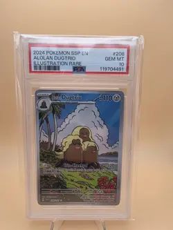 Alolan Dugtrio 208/191 Pokemon Surging Sparks Holo - PSA 10 Gem Mint - Image 1