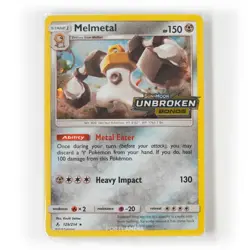 Pokemon - Melmetal Stamped Holo - 129/214 - SM Unbroken Bonds - Promo - Sealed - Image 1
