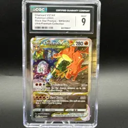 Pokemon TCG Charizard VSTAR SWSH262 Holo Black Star Promo CGC 9 - Image 1