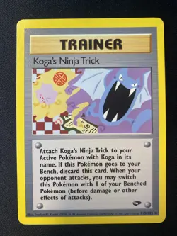 Pokemon Gym Challenge Trainer Koga's Ninja Trick 115/132 Regular - Image 1