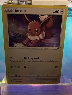 Pokemon - Eevee SWSH127 Black Star Promo Holo Rare Foil - NM - Image 1