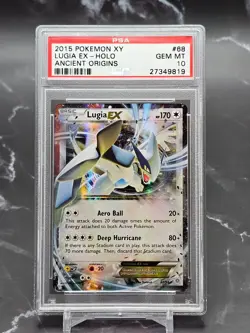 2015 Pokemon XY Ancient Origins Lugia EX 68/98 PSA 10 GEM MINT Holo Ultra Rare - Image 1